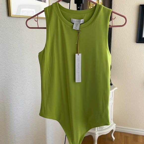 House of Harlow 1960 Tops - House of Harlow 1960 lime green bodysuit
